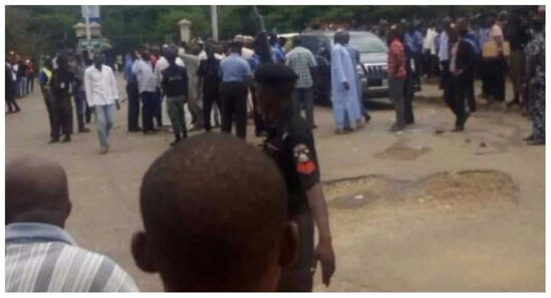 Charly Boy attacked at Wuse Market during #ReturnorResign protest Charly Boy attacked at Wuse Market during #ReturnorResign protest