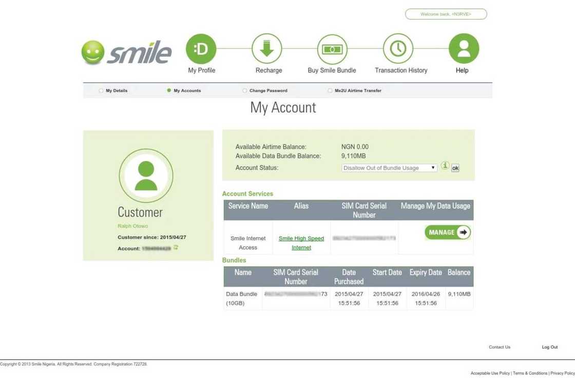 Smile account Smile account