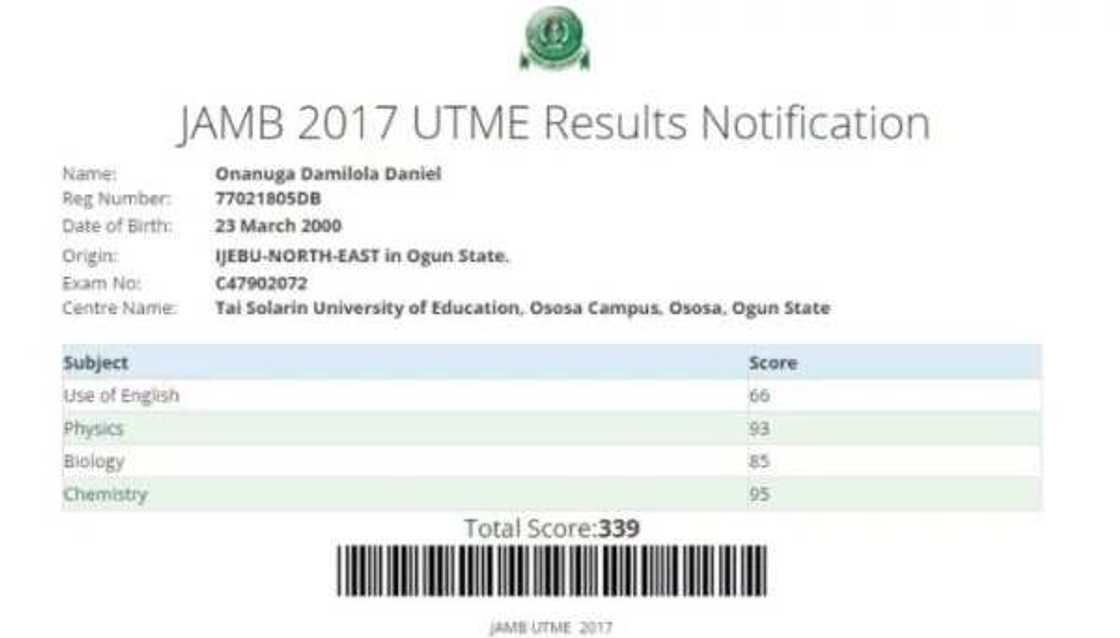 Check out the candidates with very HIGH scores in the just concluded JAMB exam (photos)