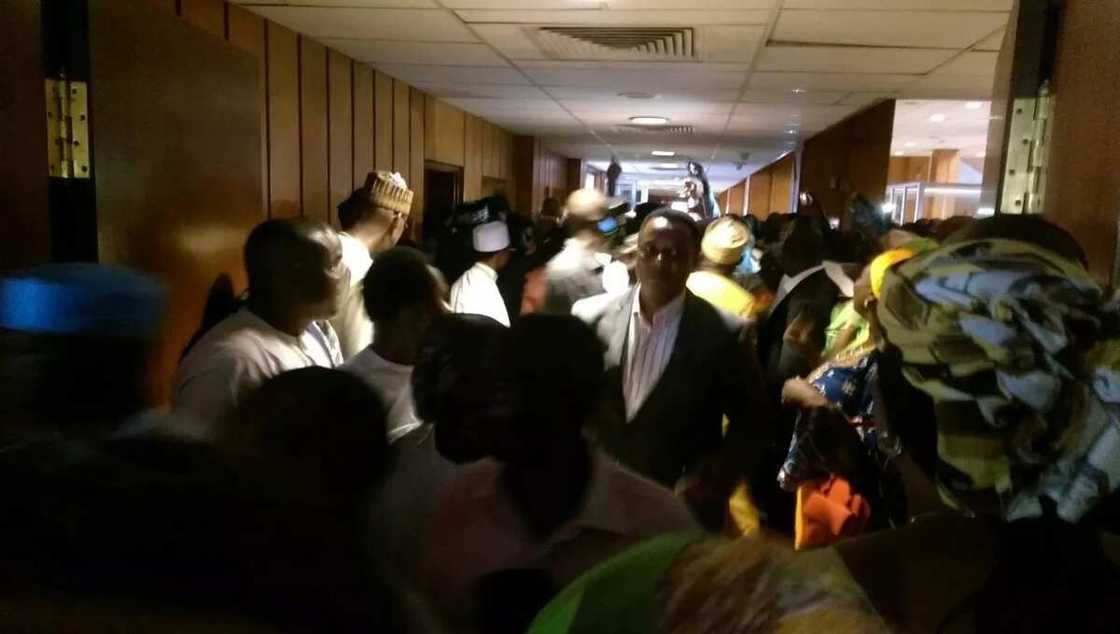 Amaechi's Supporters Cheer Him After Screening (See Photos) Amaechi's Supporters Cheer Him After Screening (See Photos)
