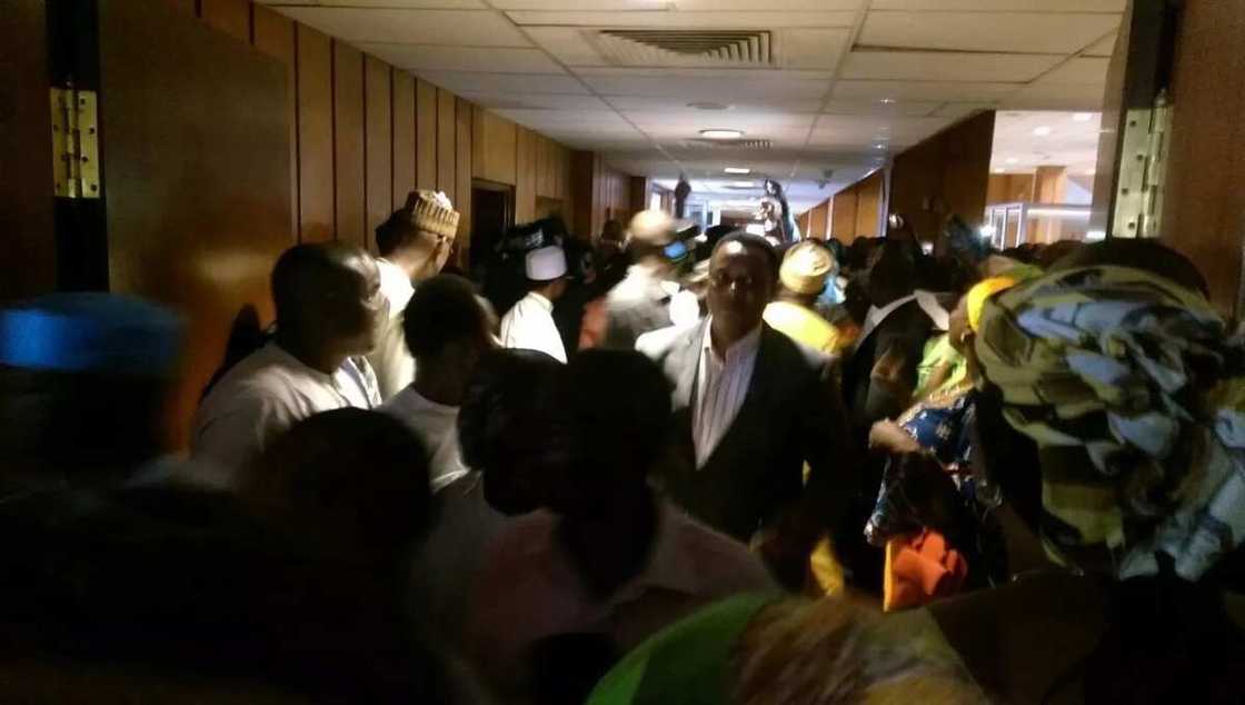 Amaechi's Supporters Cheer Him After Screening (See Photos)