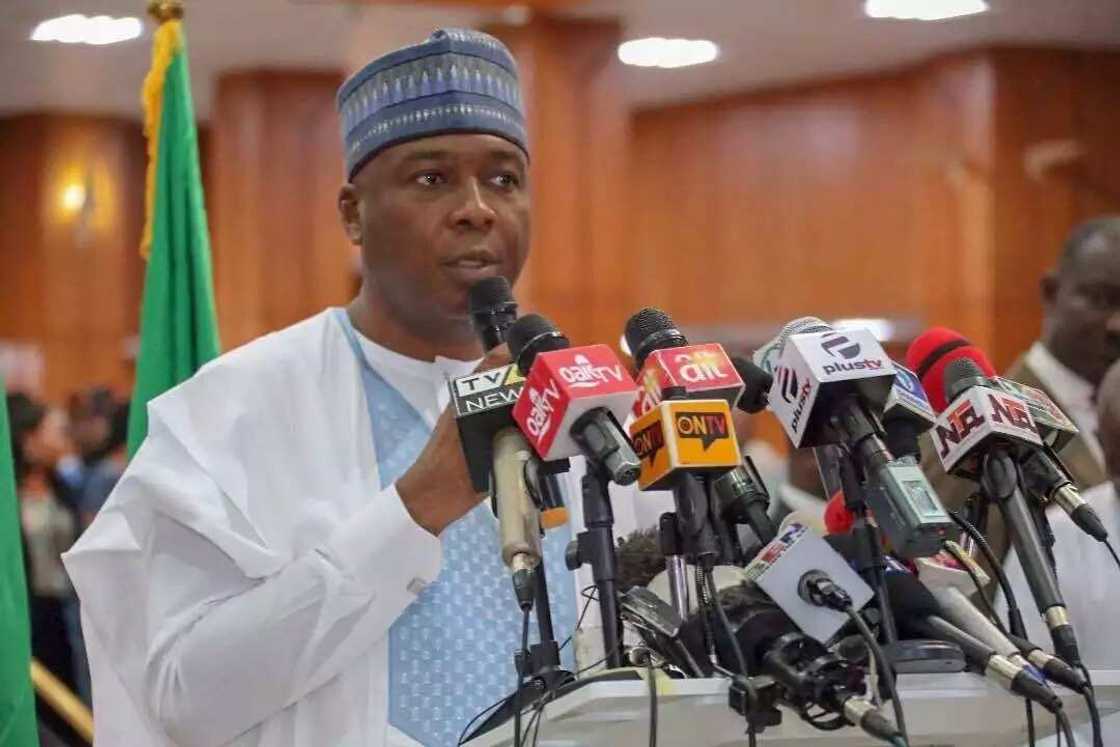 Abubuwa 10 da Saraki ya fada yayin taron Duniya da suka gudanar yau Abubuwa 10 da Saraki ya fada yayin taron Duniya da suka gudanar yau