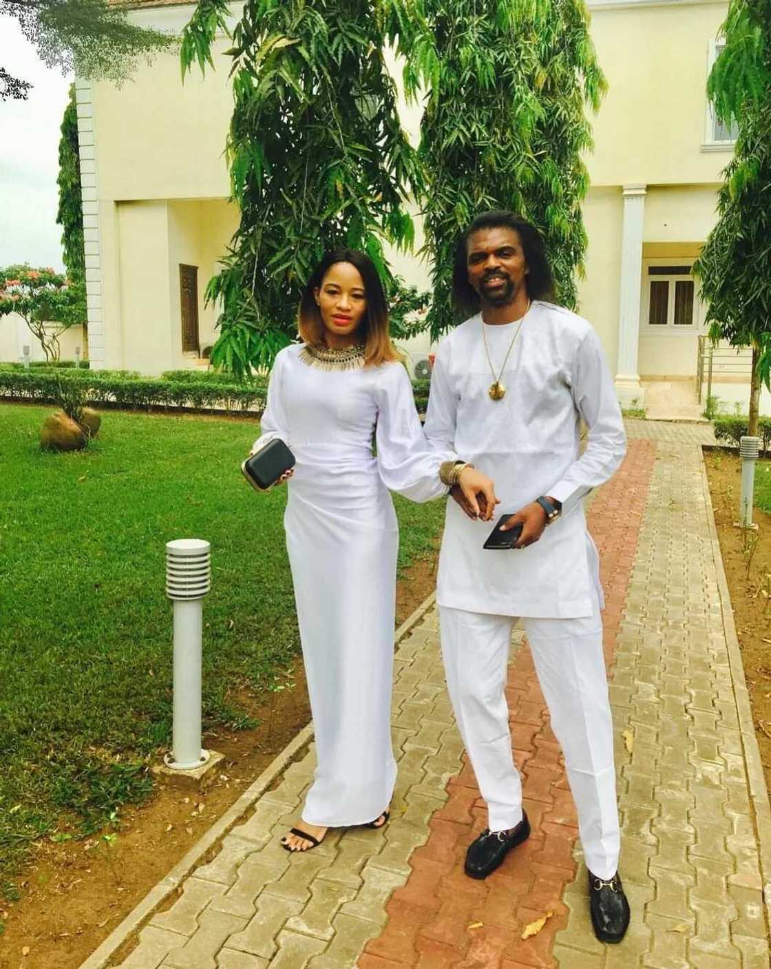 Kanu Nwankwo and his wife Amara Nwankwo