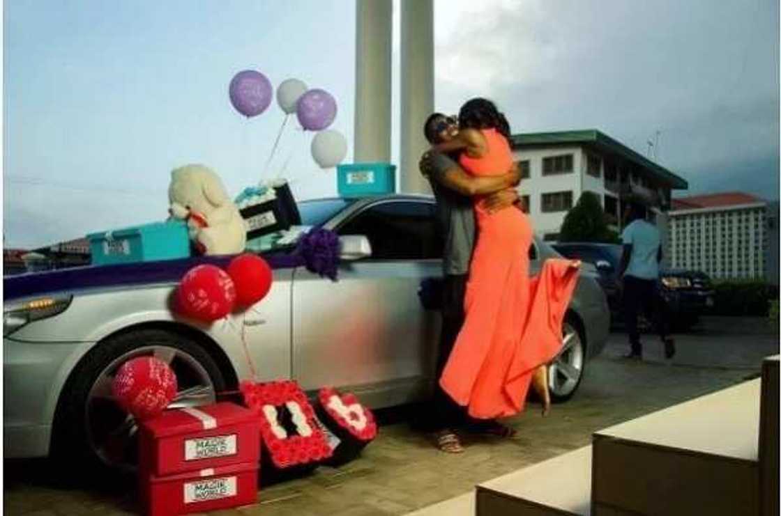 You prefer a ring, but let’s start with this — Nigerian man gifts girlfriend of 4 years a car