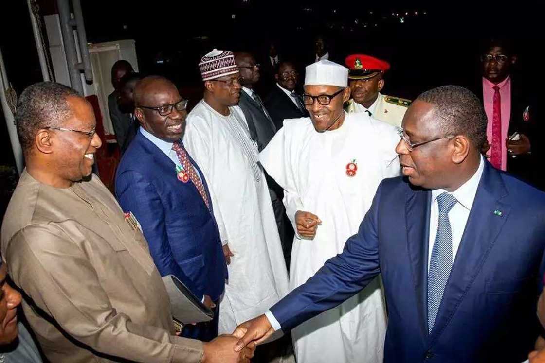 Buhari arrives Senegal for peace and security in Africa (pics) Buhari arrives Senegal for peace and security in Africa (pics)