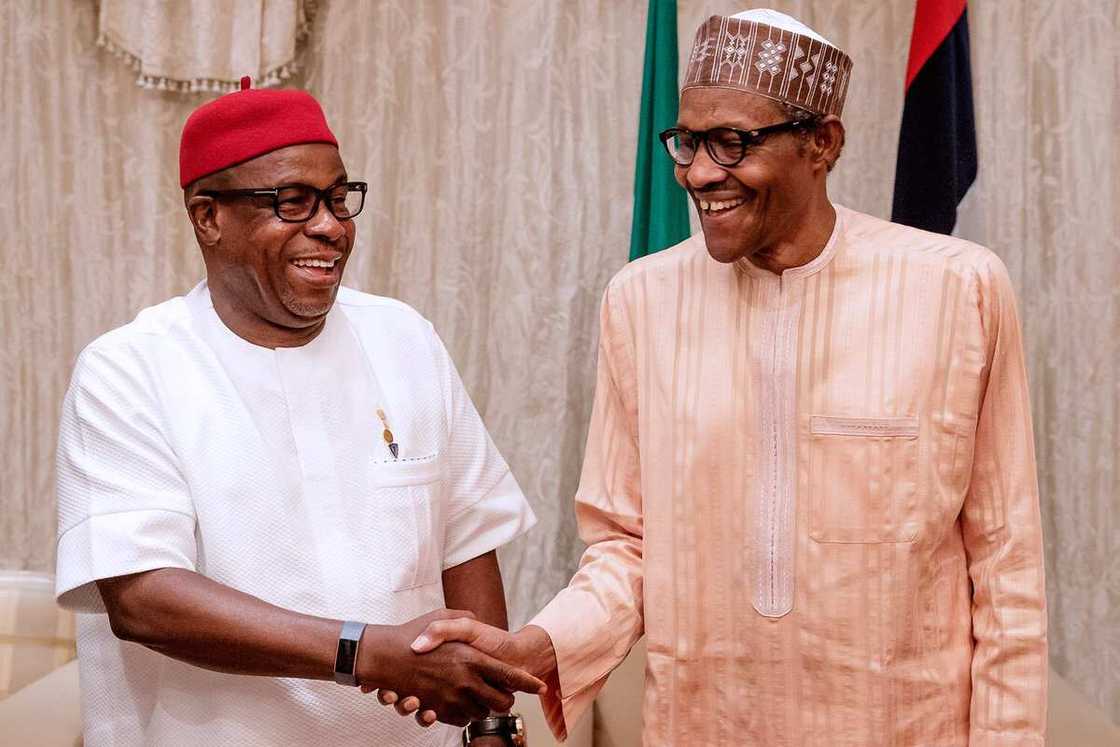 2019: Kungiyar 'yan kasuwar kabilar Igbo sun ziyarci Buhari, hotuna