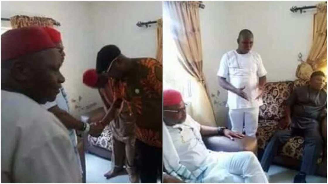 MASSOB leader meets Nnamdi Kanu MASSOB leader meets Nnamdi Kanu