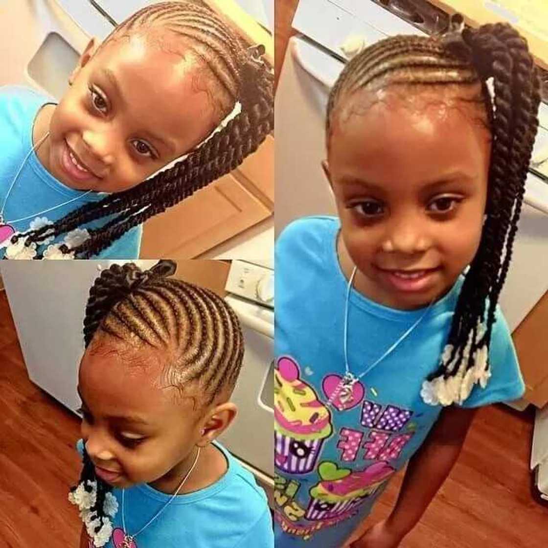 Side ponytail Side ponytail