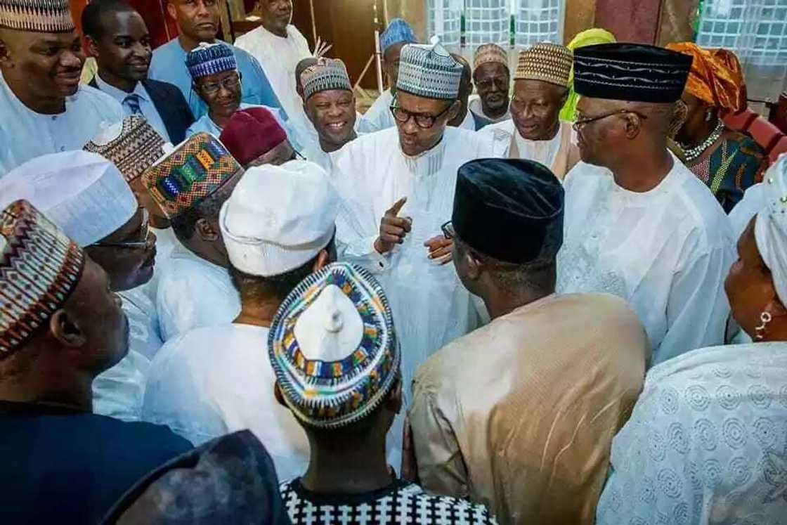 Shugabanin kungiyar masoya Buhari sun kai ziyara fadar gwamnati, kalli hotuna