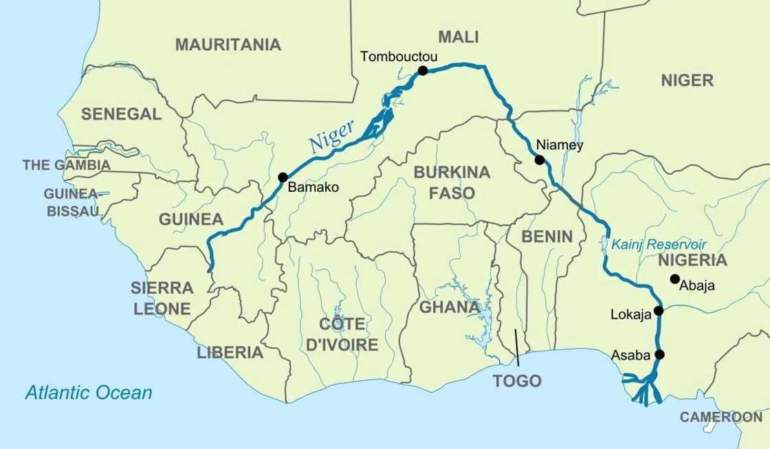 Map River Niger Map River Niger