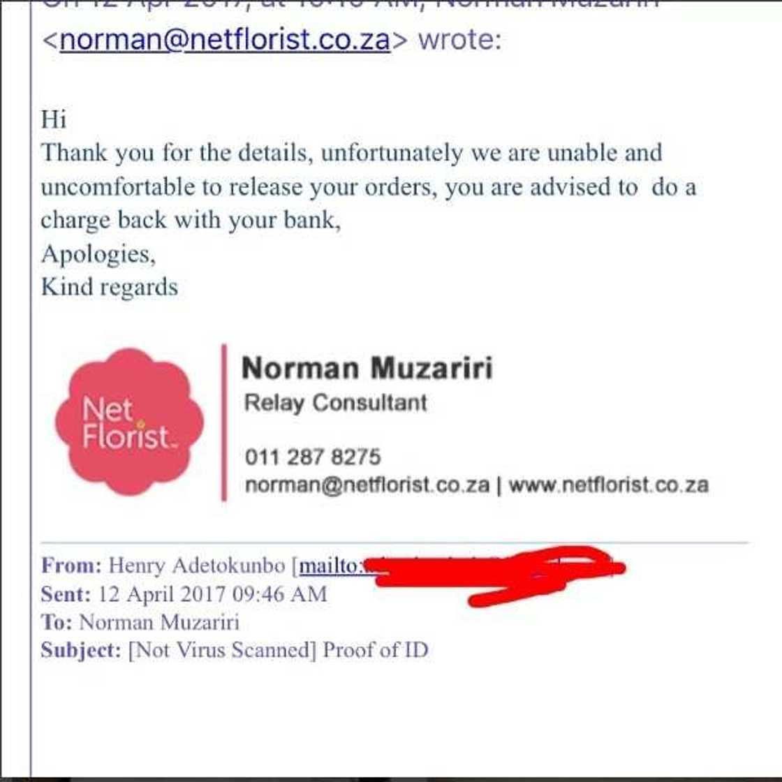 We feel uncomfortable selling to you -South African company tells Nigerian man We feel uncomfortable selling to you -South African company tells Nigerian man