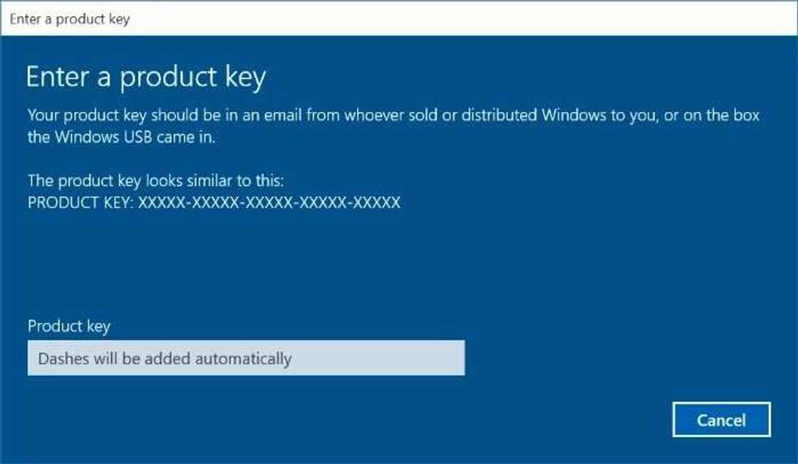 product key product key