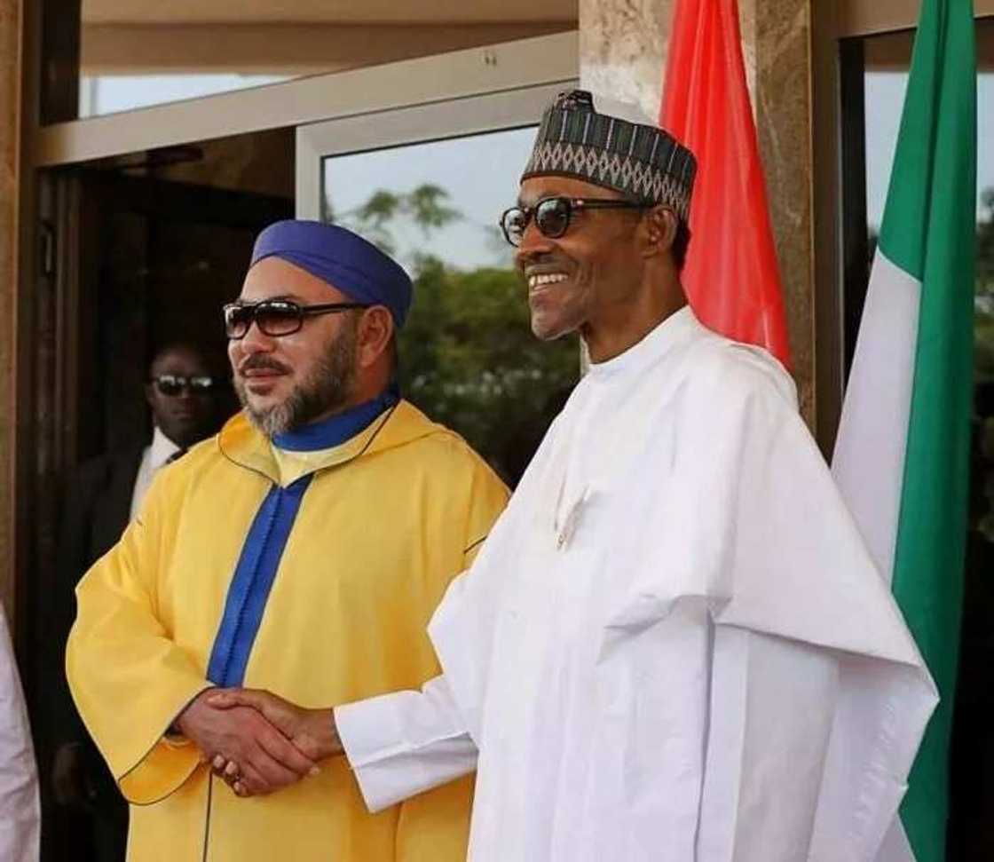 Buhari ya tarbi sarkin Morocco