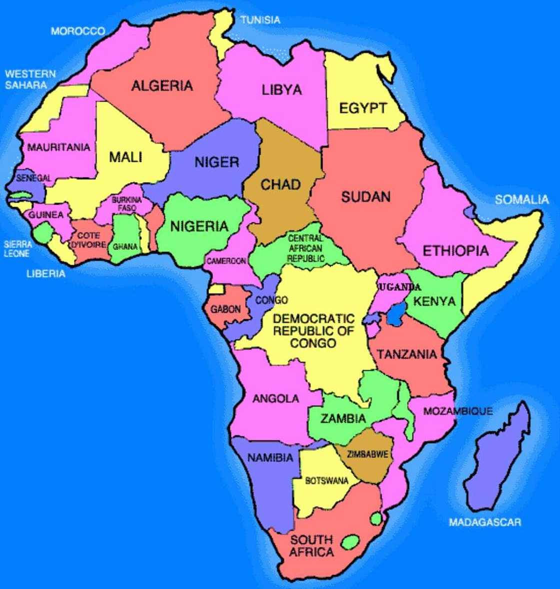 Political map of Africa Political map of Africa