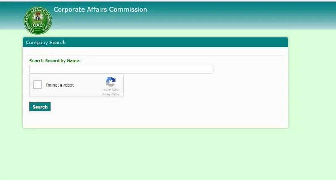 CAC public search page CAC public search page