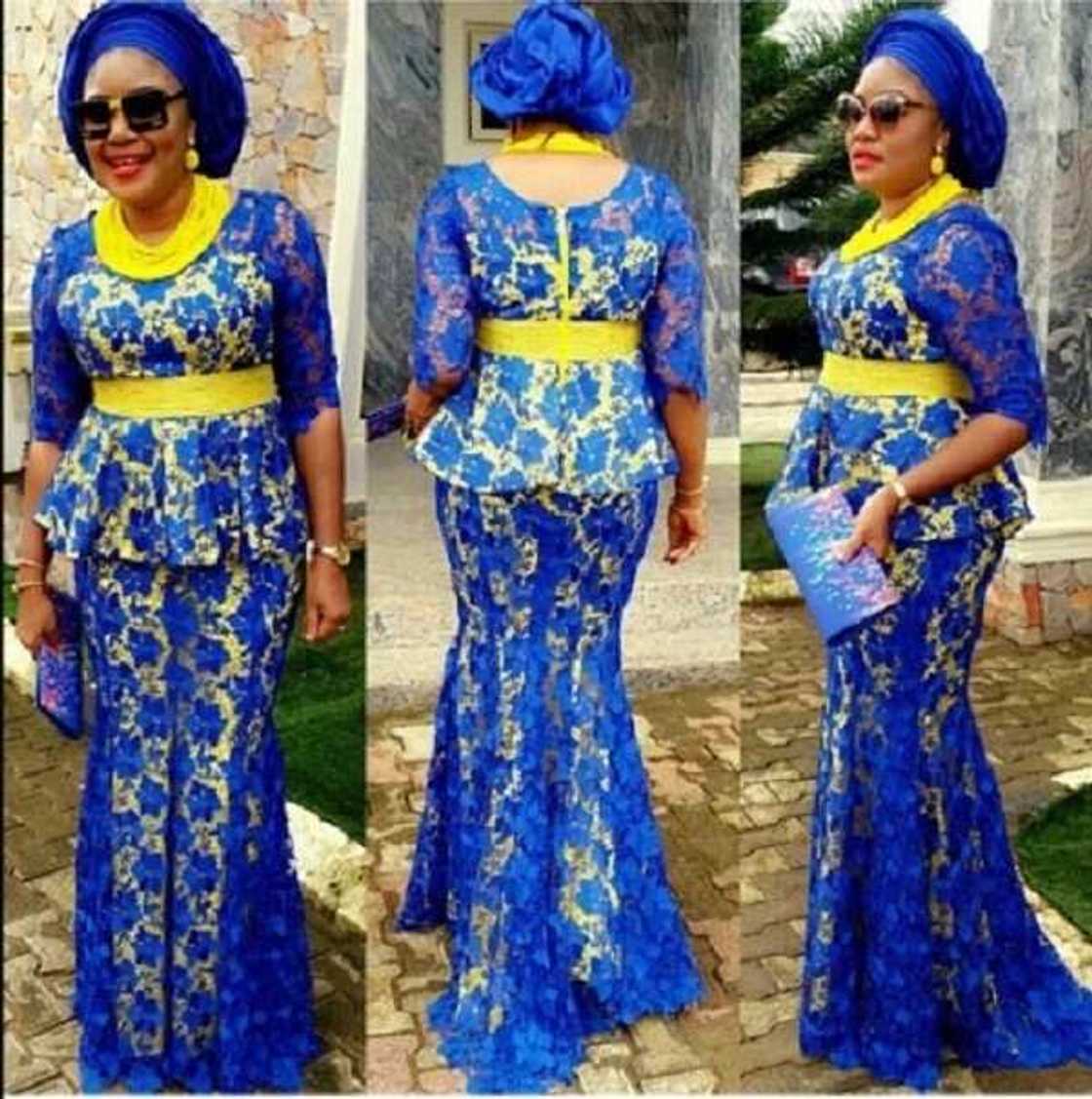 Yellow and blue Aso Ebi Yellow and blue Aso Ebi