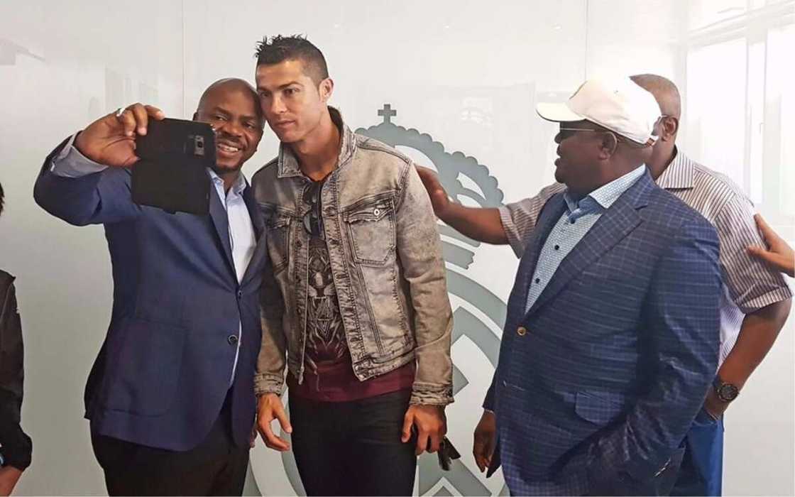 Governor Wike meets Real Madrid super stars Ronaldo, Sergio Ramos Governor Wike meets Real Madrid super stars Ronaldo, Sergio Ramos