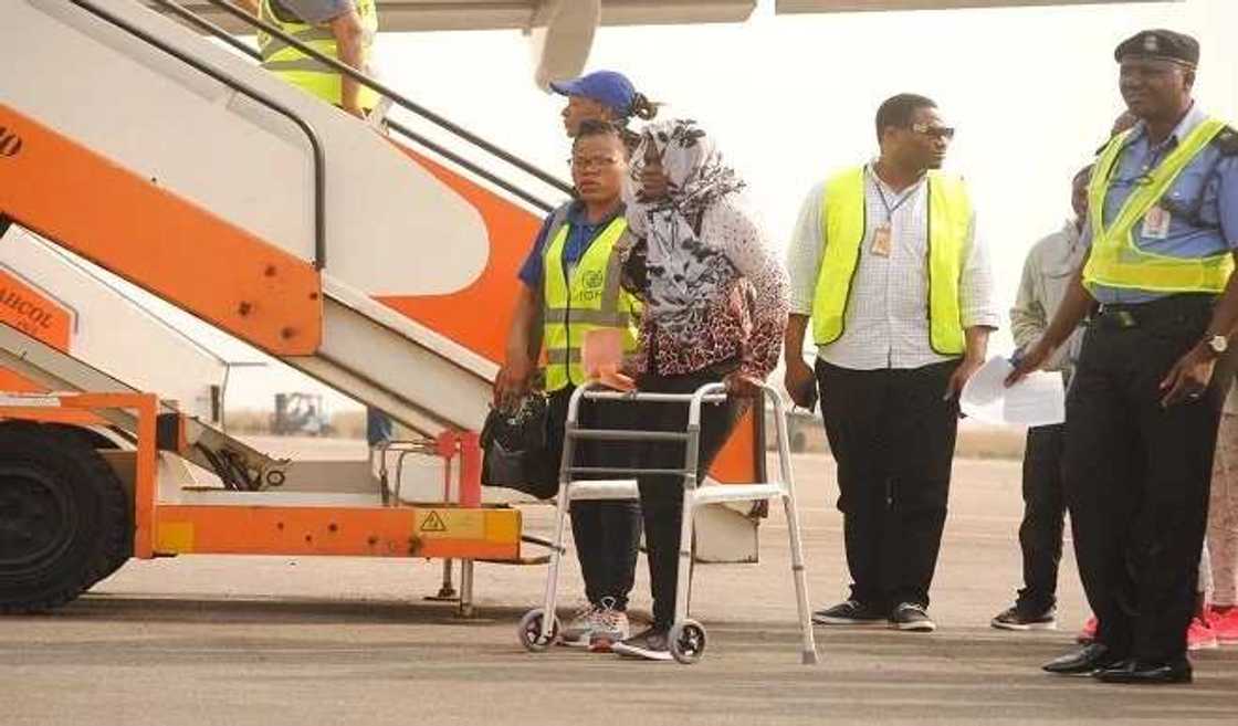 Nigerians deported from Libya arrive Lagos airport Nigerians deported from Libya arrive Lagos airport