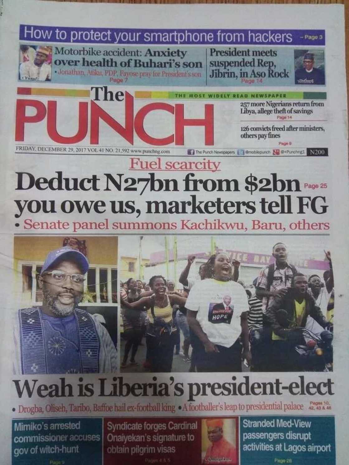 Newspaper Review: Bridges in Lagos under threat of collapse from heavy duty trucks