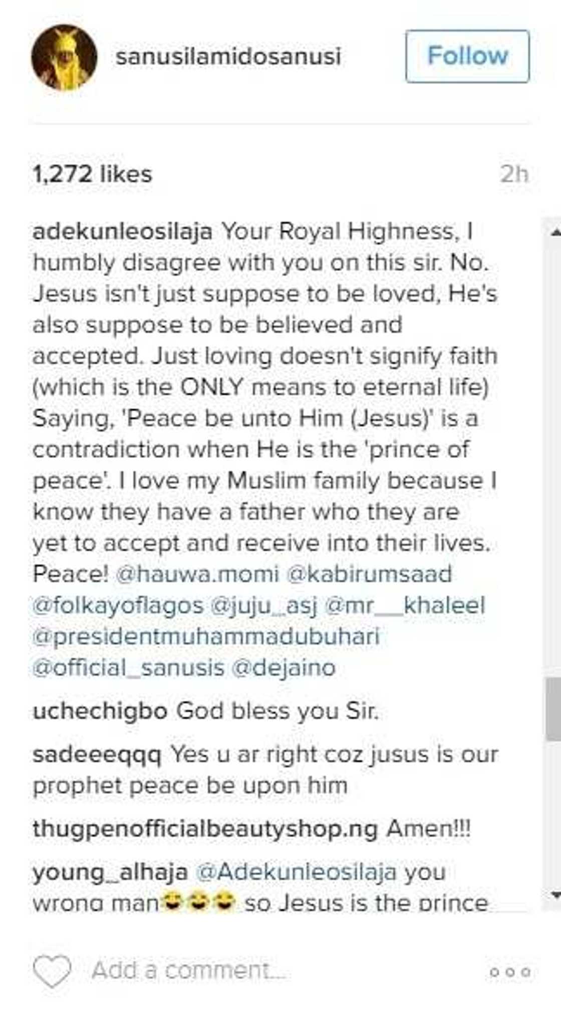 Emir of Kano publicly declares love for Jesus Christ Emir of Kano publicly declares love for Jesus Christ