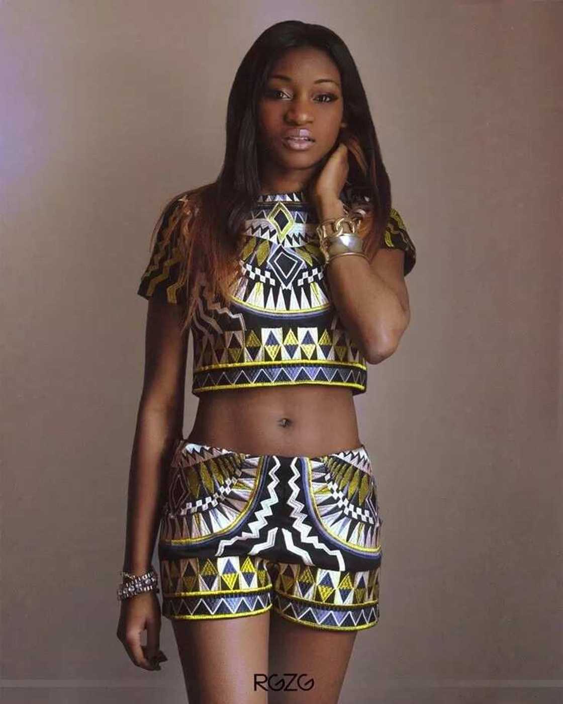 Ankara bum shorts and top