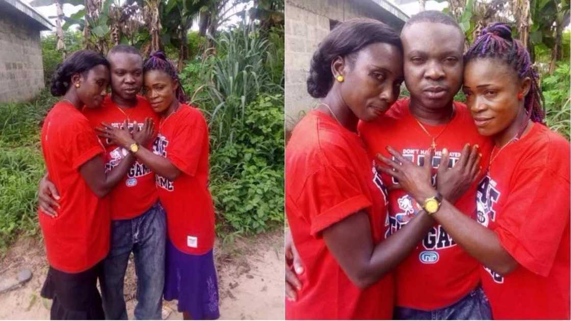 Man with his two wives
Source: Facebook, MC Udeke Man with his two wives
Source: Facebook, MC Udeke