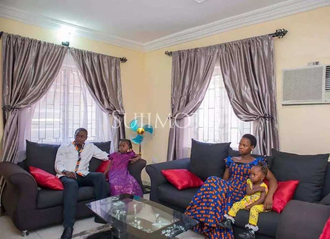 See photos of "lucky" Olajumoke in her new home