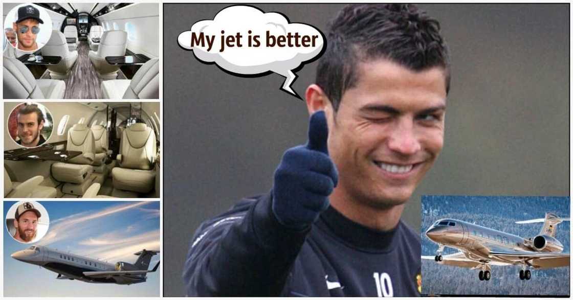 World footballers with private jets World footballers with private jets