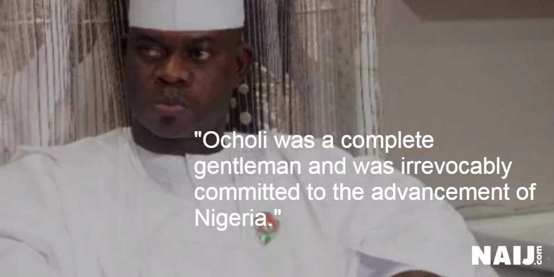 Top 10 things prominent Nigerians said about Ocholi Top 10 things prominent Nigerians said about Ocholi