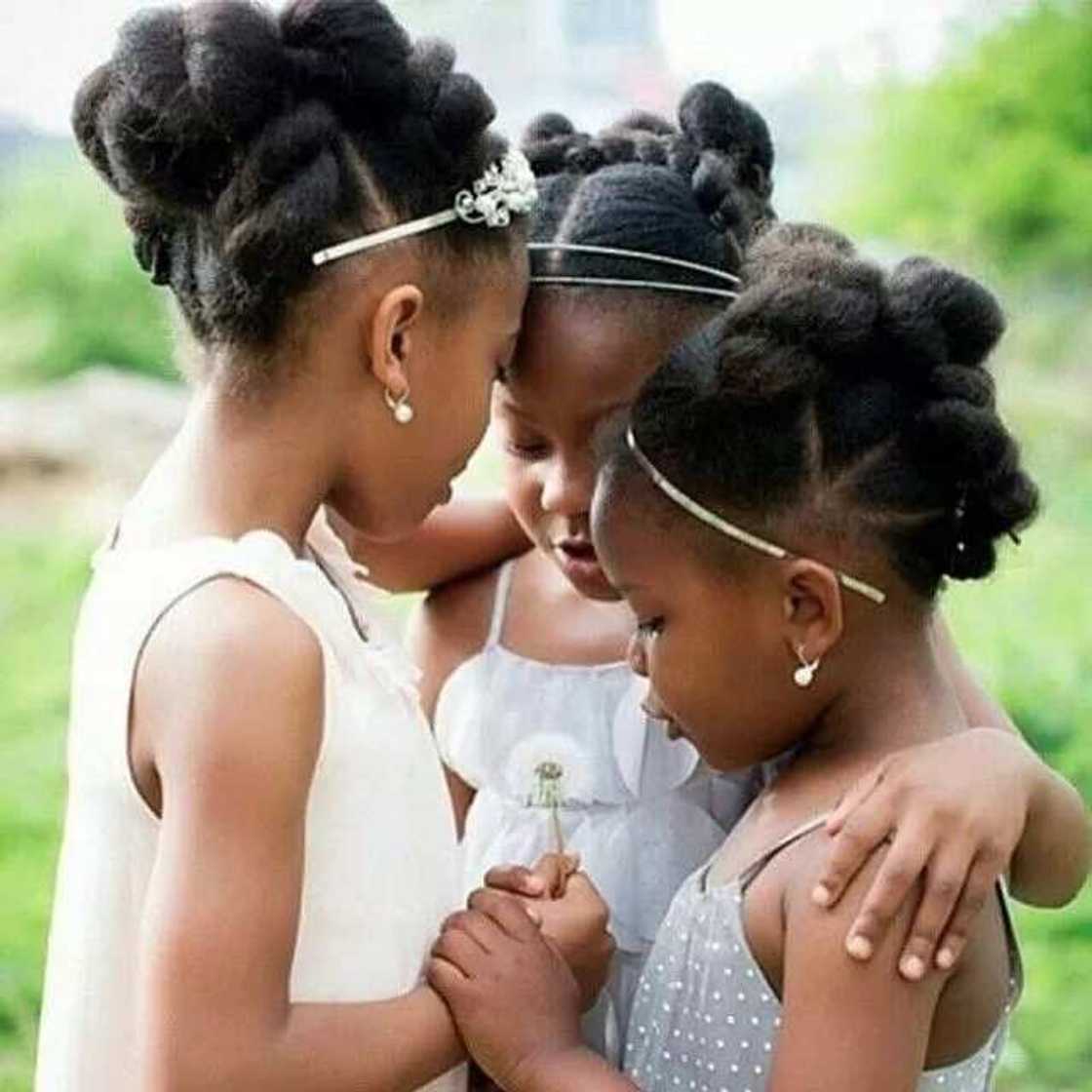 Little bride hairstyles with buns Little bride hairstyles with buns