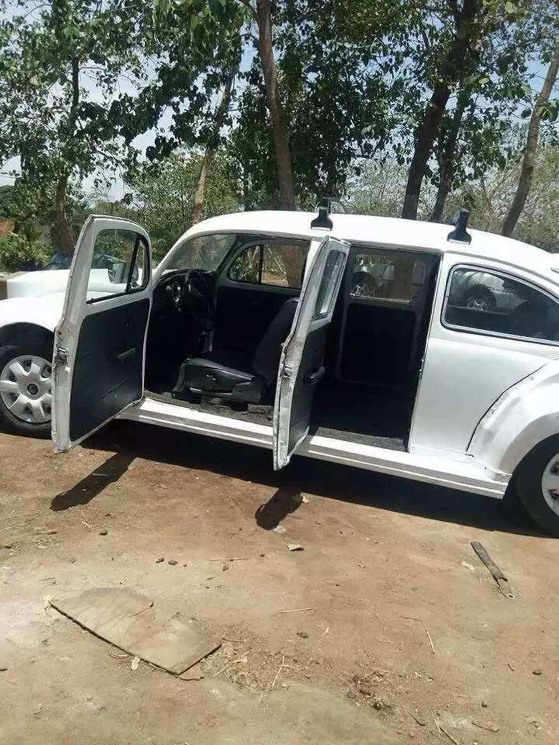 Benue man recreates Volkswagen Beetle, turns it into a modern day car (photos) Benue man recreates Volkswagen Beetle, turns it into a modern day car (photos)