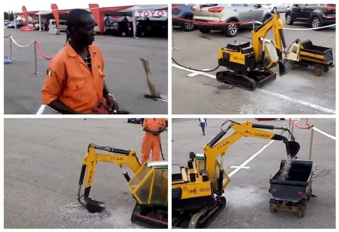 Imo Man Builds First Nigerian Handmade Mini Excavator Imo Man Builds First Nigerian Handmade Mini Excavator