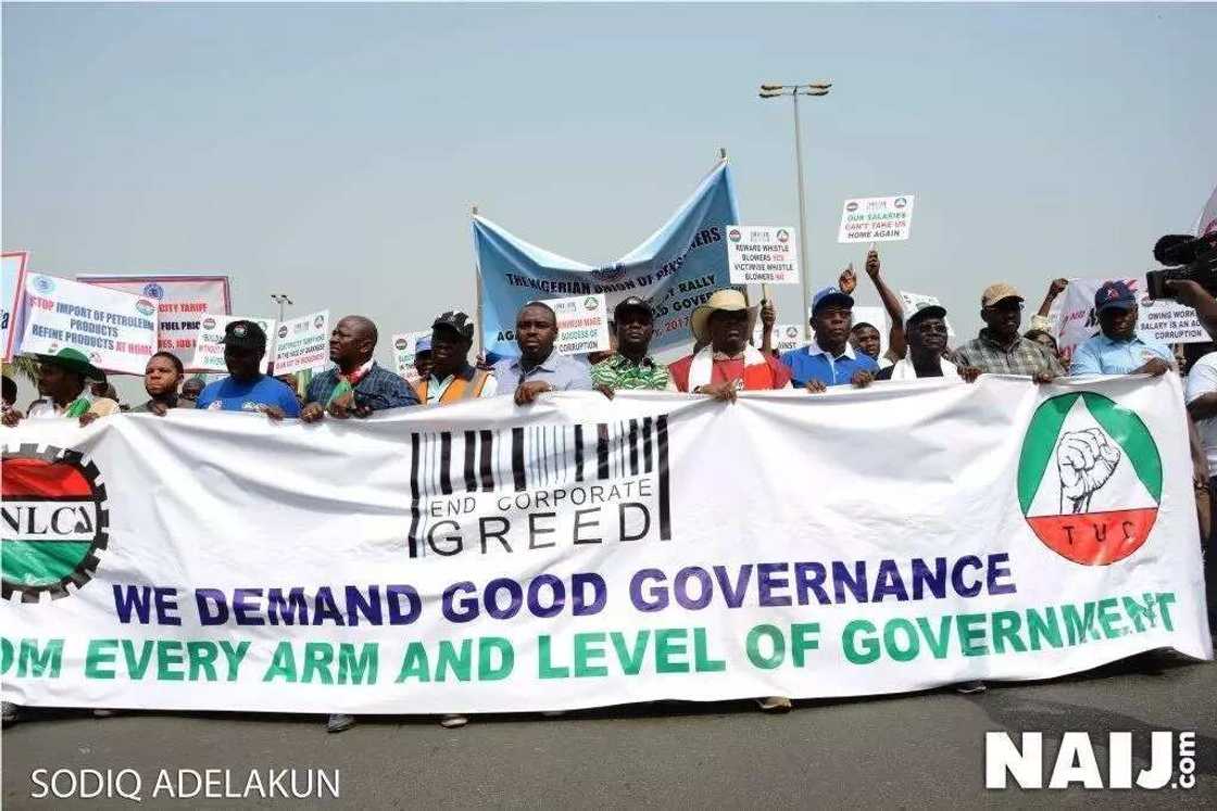 See How NLC protested against government in Abuja (photos)