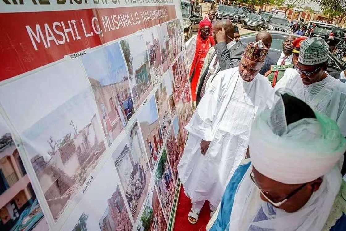 Hotunan kyakkyawan tarban da Buhari ya samu yau a Katsina