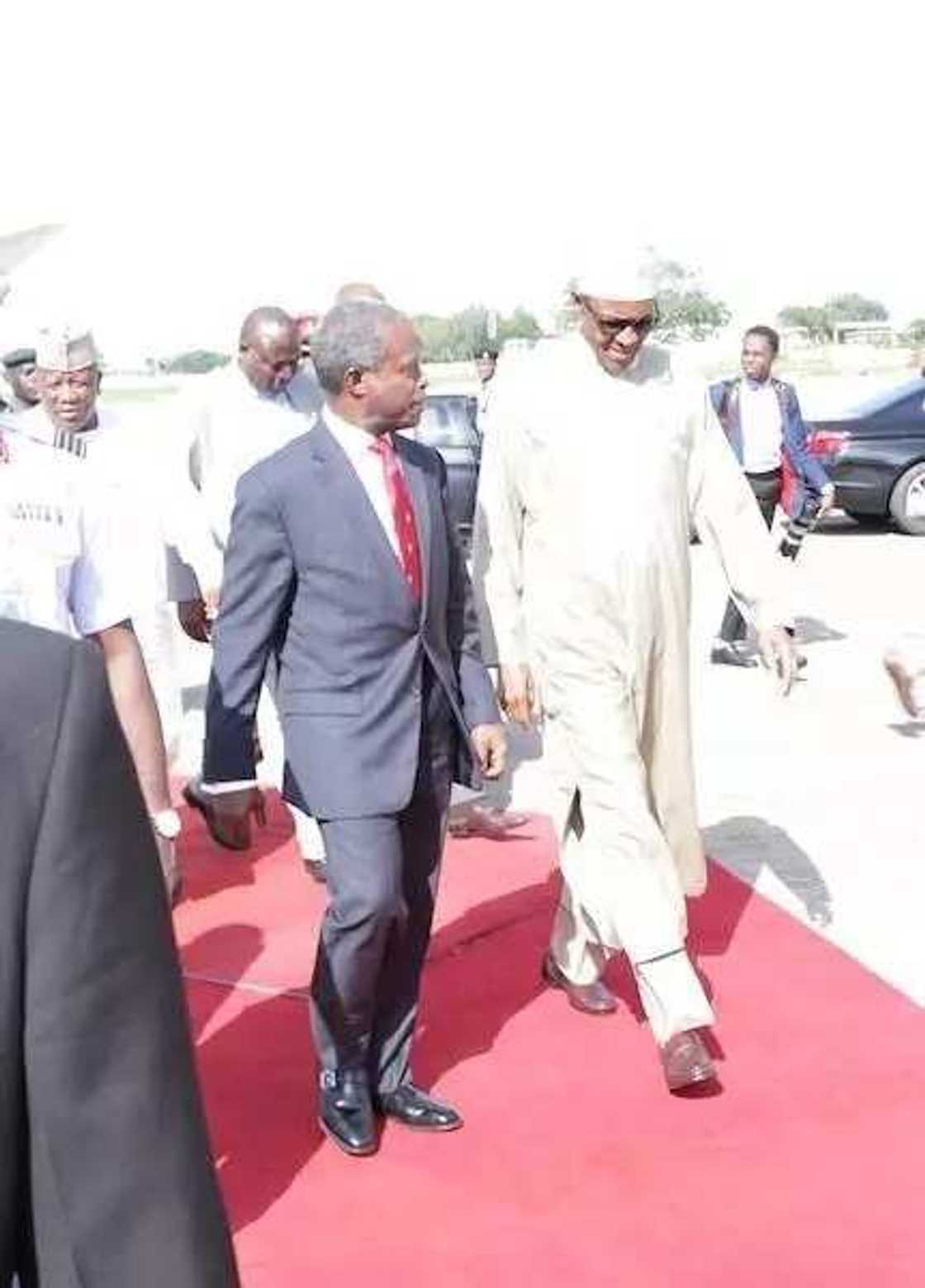 Photos: Buhari Returns To Nigeria