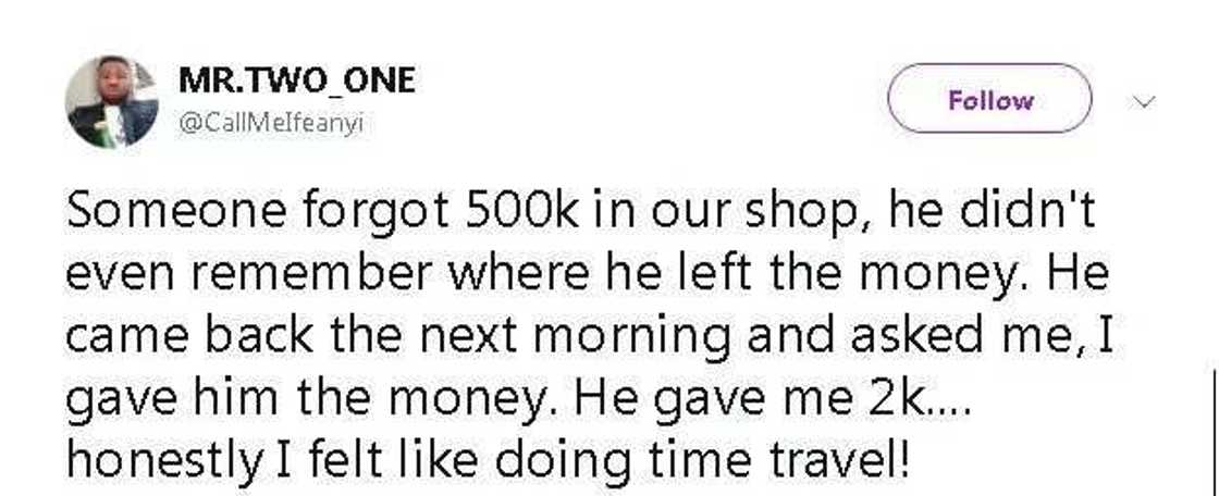 Tsakanin dan Adam da kuɗi: Gaskiya ban ji daɗin Naira 2,000 da aka bani ladan tsuntuwar 500,000 ba - Inji wani matashi Tsakanin dan Adam da kuɗi: Gaskiya ban ji daɗin Naira 2,000 da aka bani ladan tsuntuwar 500,000 ba - Inji wani matashi