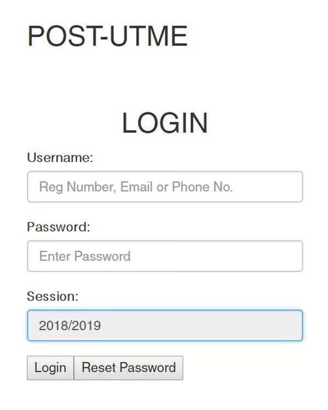 Checking online UNIPORT post UTME result 2018 - 2019 Checking online UNIPORT post UTME result 2018 - 2019