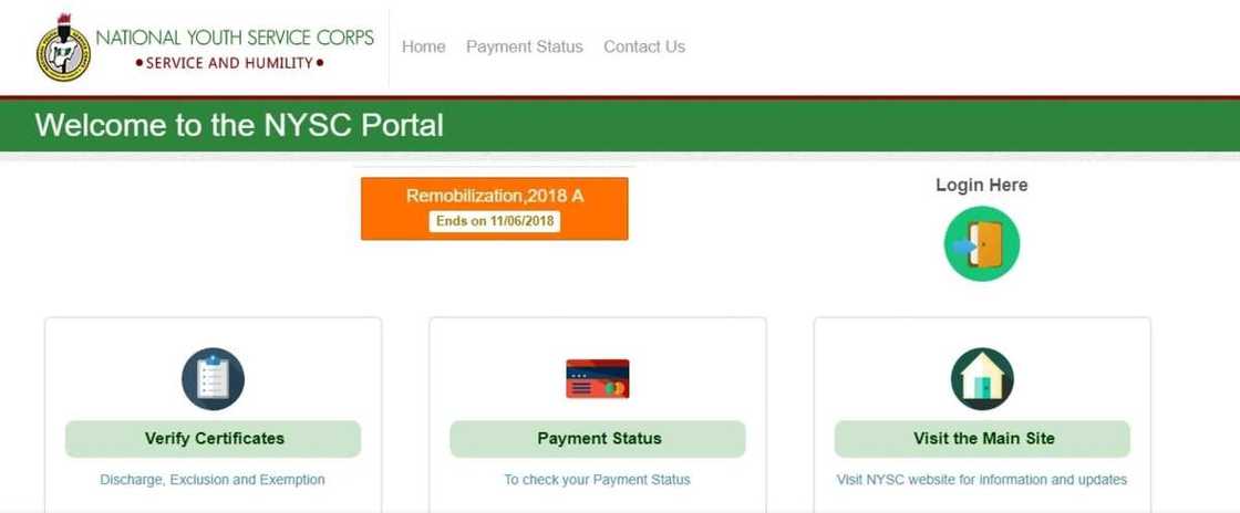 NYSC portal