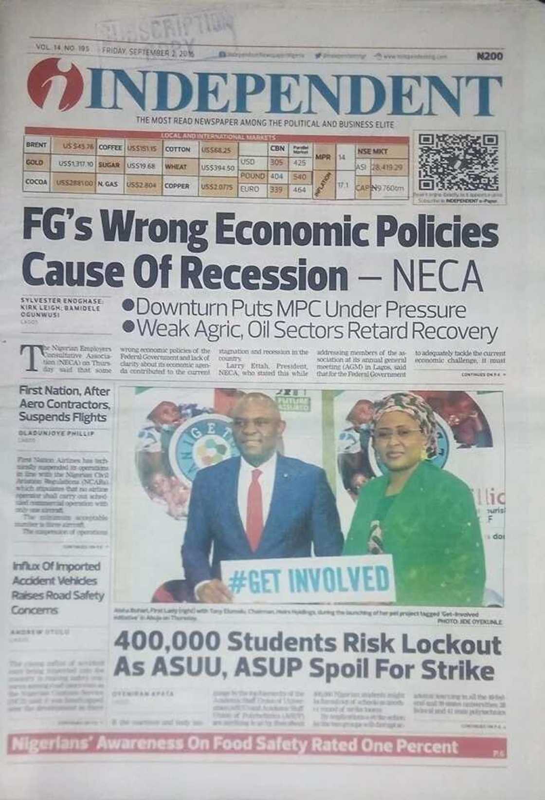 Nigeria in a mess, Buhari pleads with Nigerians - Paper Review Nigeria in a mess, Buhari pleads with Nigerians - Paper Review