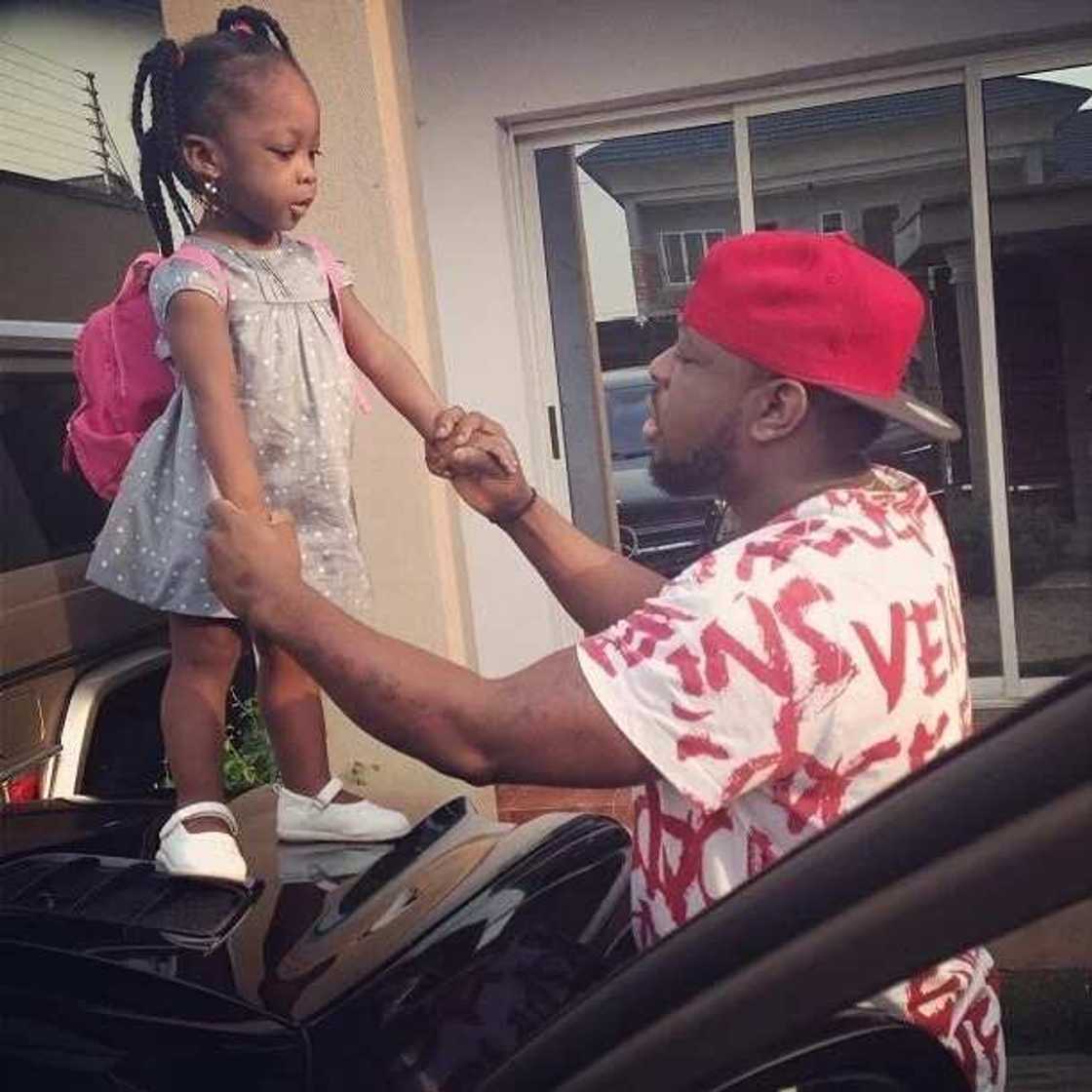 Timaya 's cute daughter Timaya 's cute daughter