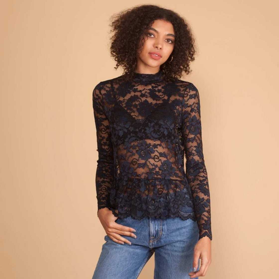 Black lace blouse Black lace blouse