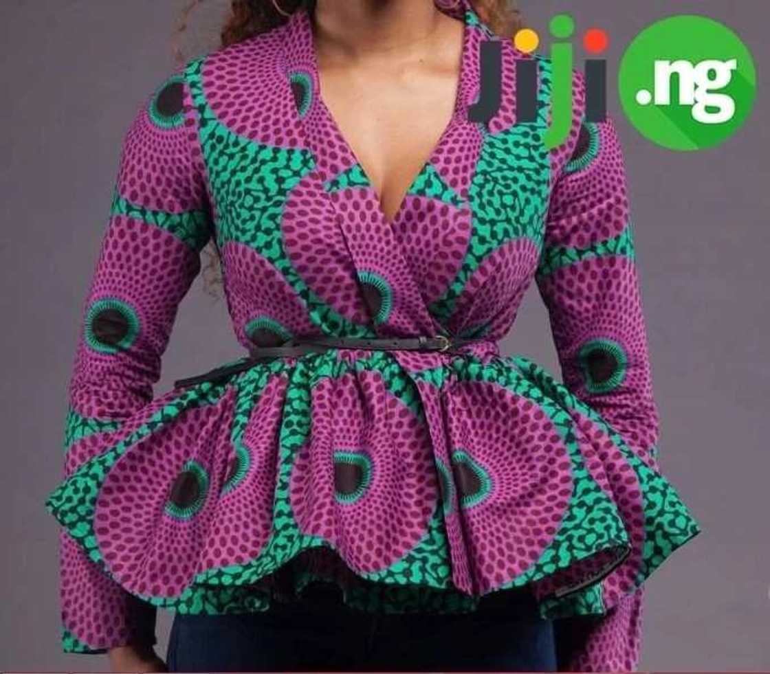 The most beautiful ankara tops you will dream of The most beautiful ankara tops you will dream of