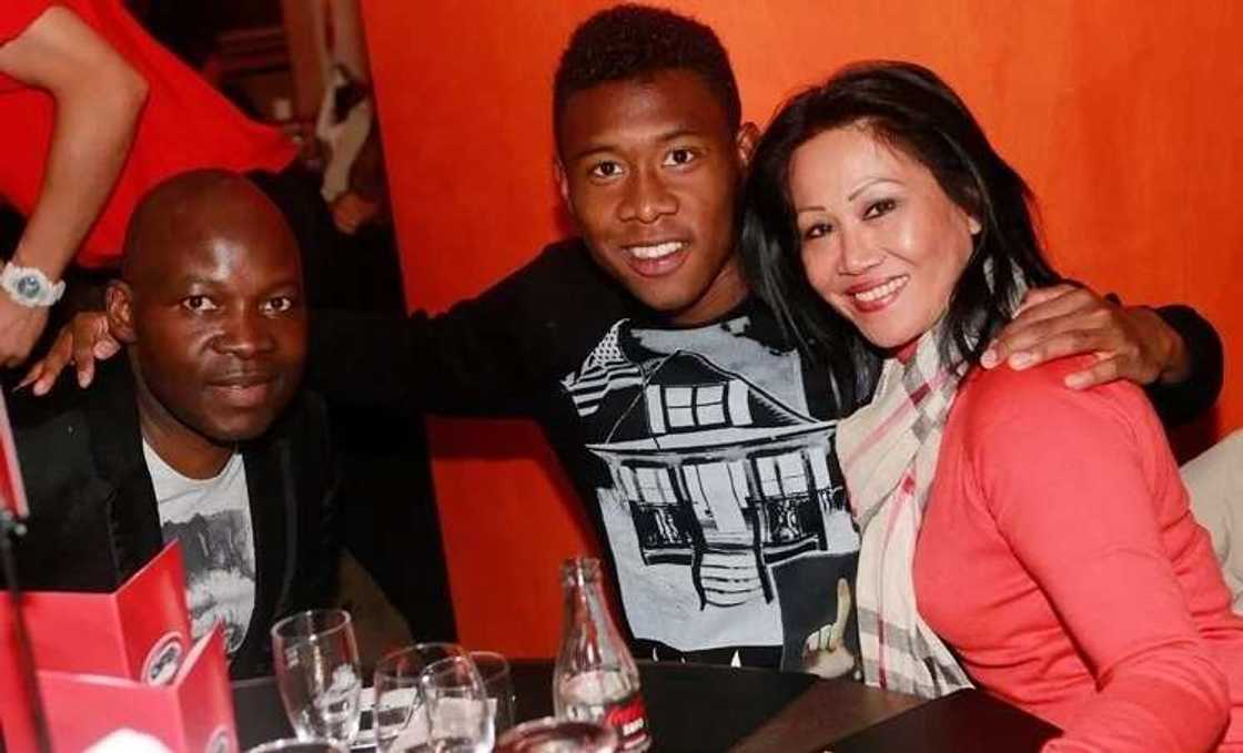 David Alaba and his parents David Alaba and his parents