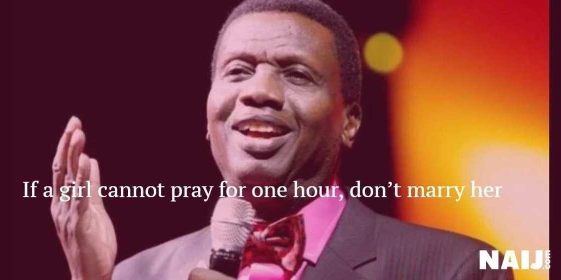 Powerful and controversial quotes from Adeboye Powerful and controversial quotes from Adeboye