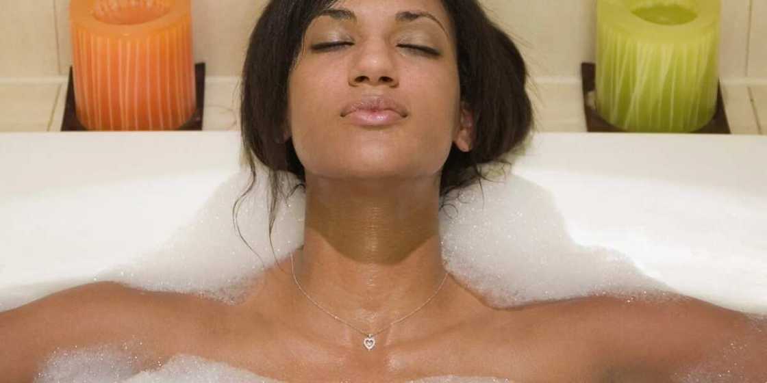 bath with mint bath with mint