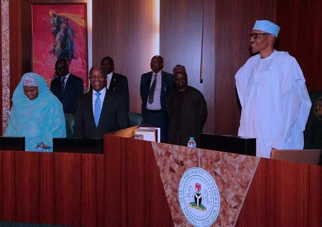 BREAKING: Alhassan storms Aso Rock for FEC meeting