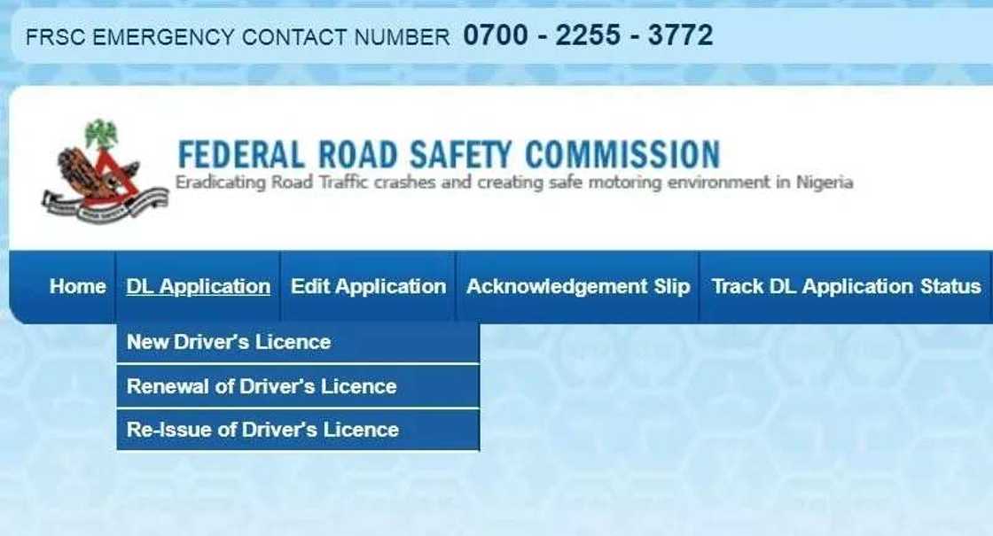Nigeria drivers license renewal application guide FRSC website Nigeria drivers license renewal application guide FRSC website