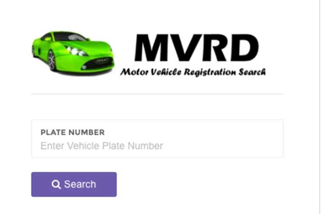 Motor Vehicle Registration Search