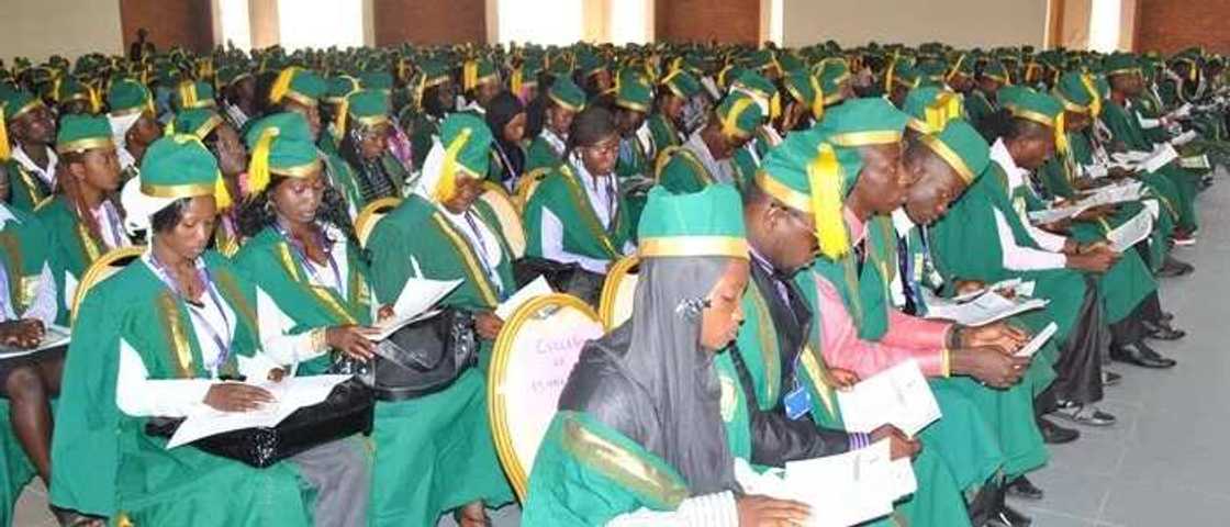 KWASU students matriculating KWASU students matriculating