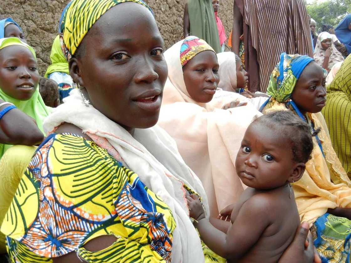 Nigerian woman with a child Nigerian woman with a child